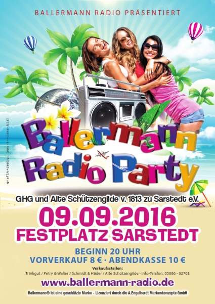 09.09.2016 Ballermann Radio Party in Sarstedt