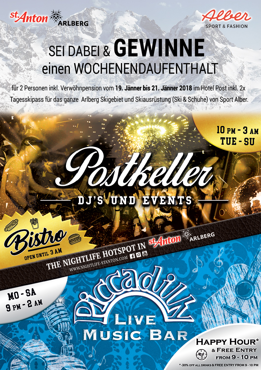Lust auf ein Ski-Wochenende im Hotel Post in St.Anton?