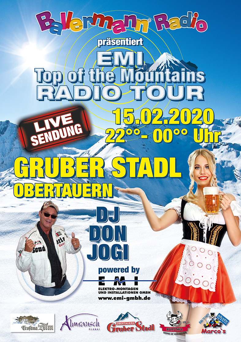 Ballermann® Radio on Tour: Partytime im Gruber Stadl