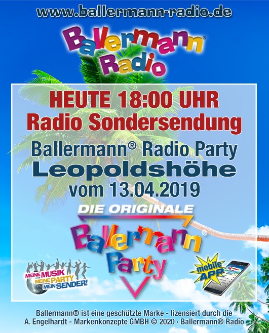 Sondersendung ab 18 Uhr Party Pur
