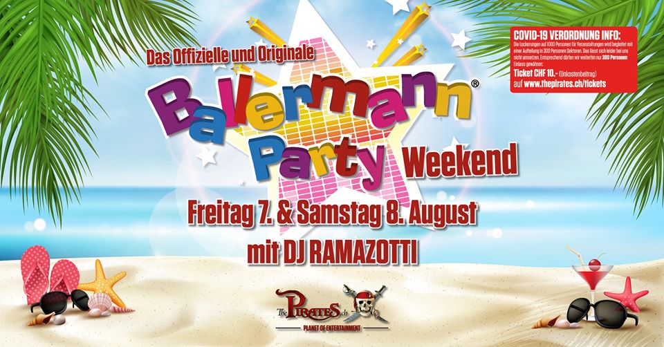 7. – 8. August 2020: Partytime am Ballermann® Party Wochenende