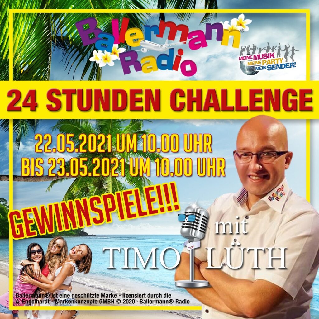 „24 Stunden Challenge“ mit Timo Lüth Absoluter Partyspaß