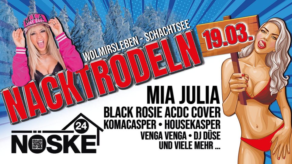 Mia Julia, DJ Düse & Co.: Nacktrodeln in Wolmirsleben