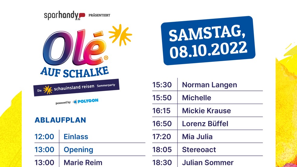 OléMarathon: Olé Party-Finale auf Schalke mit Live-Schaltung