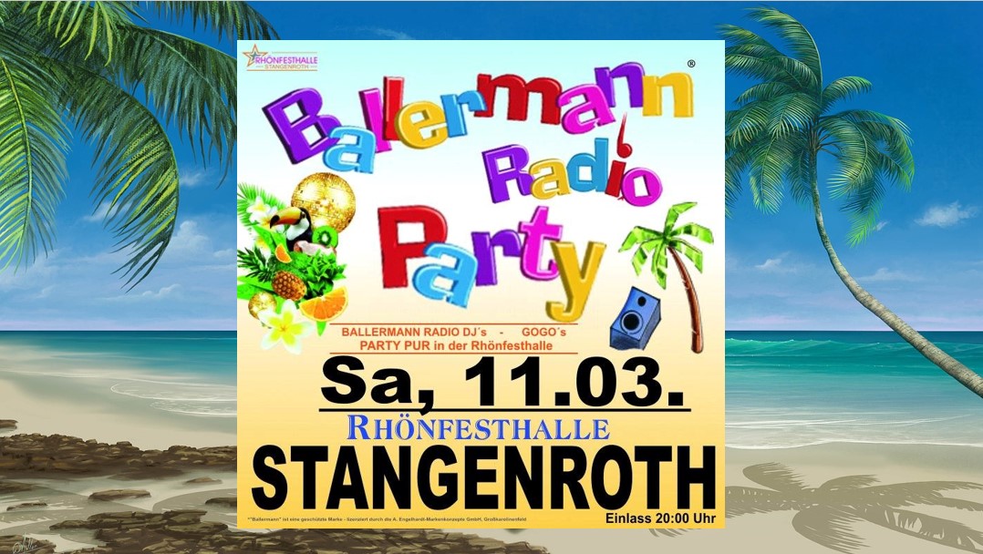 Jedes Frühjahr aufs Neue: Ballermann Party in Stangenroth