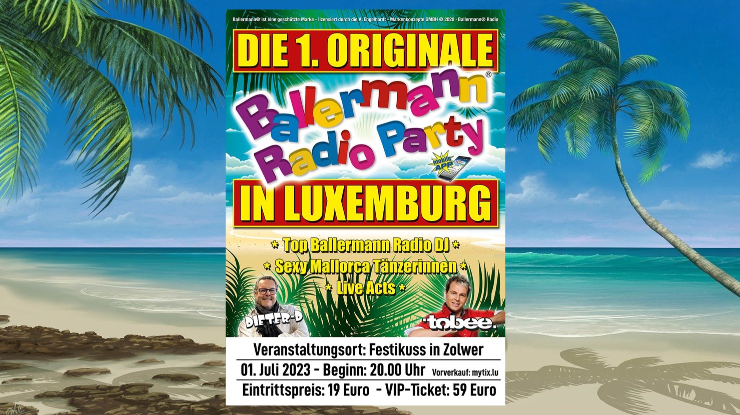 Erste originale Ballermann Radio Party in Luxemburg