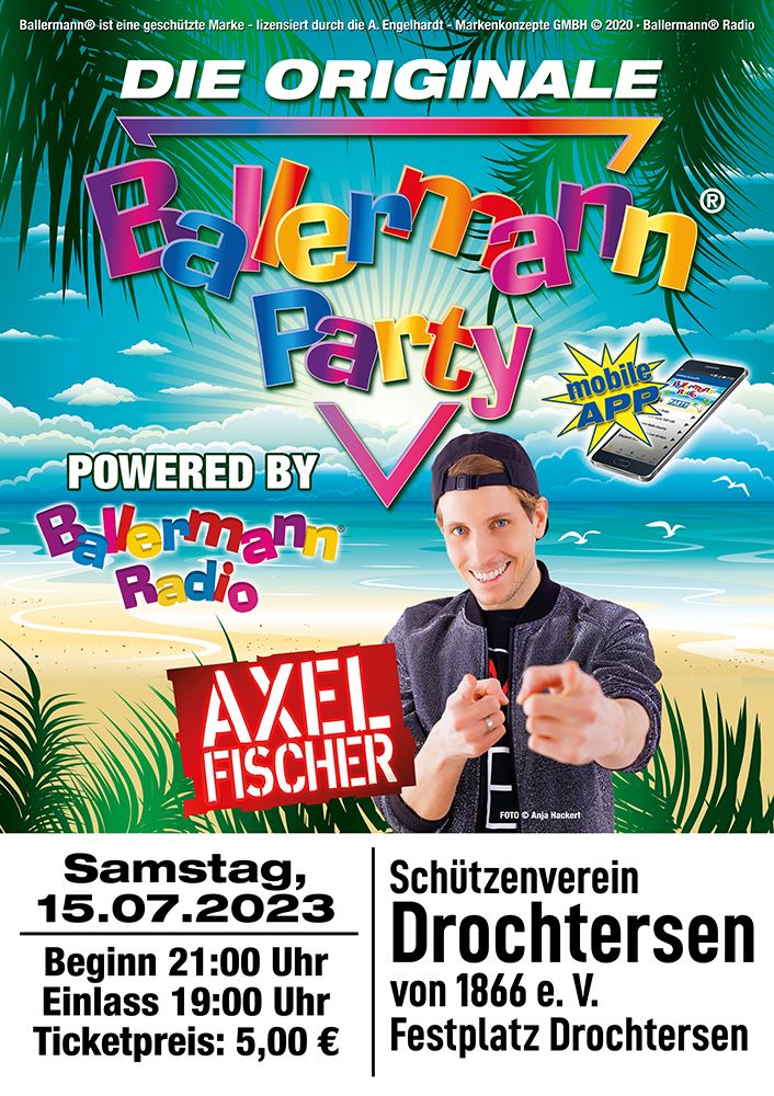 Partyradar eingeschaltet: Ballermann Party in Drochtersen
