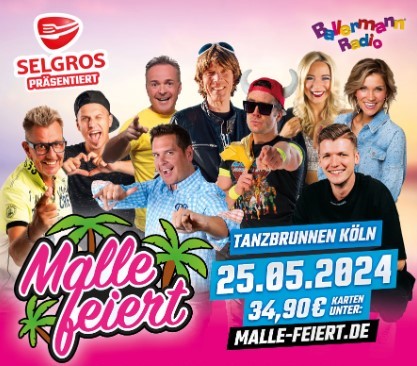 Feiern im Mallorcastyle: Ticket-Verlosung für „Malle feiert“