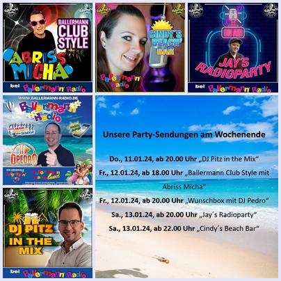 Ballermann Radio: Mit Party durchs Wochenende!