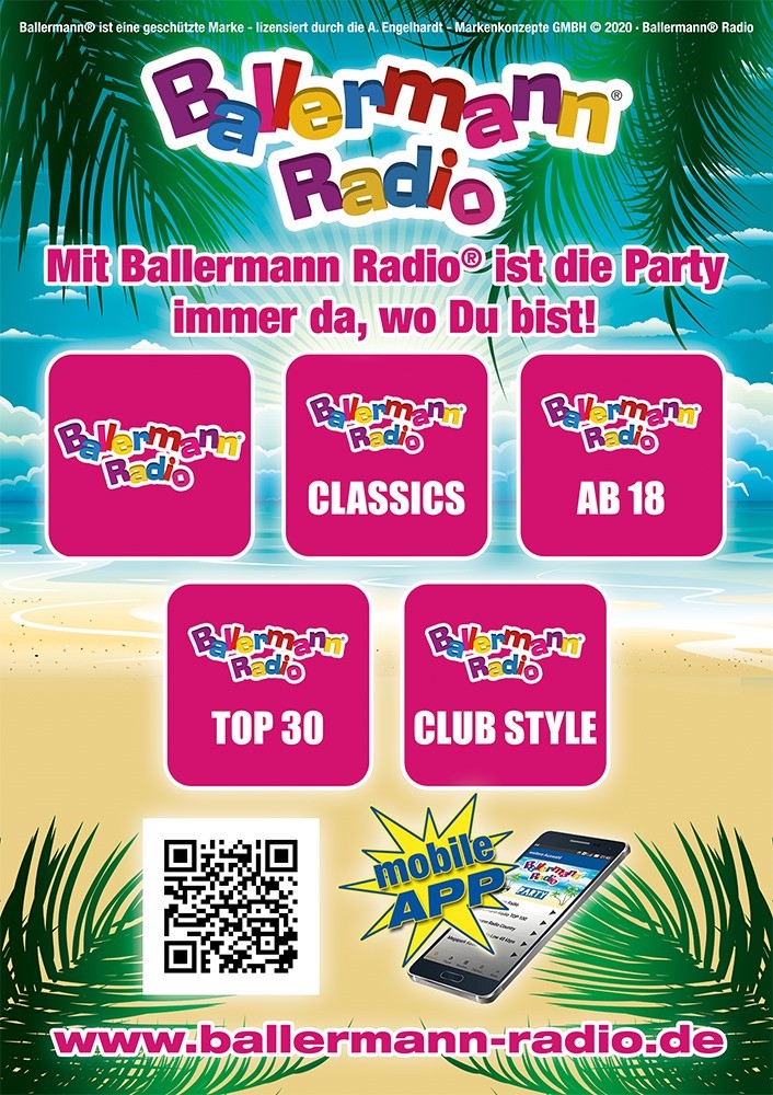 100 % Party: 4 neue Party-Channel auf Ballermann Radio