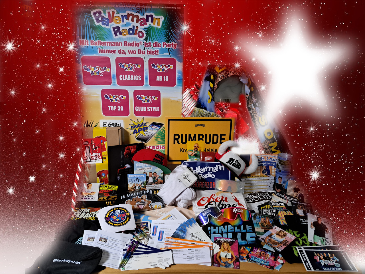 Ballermann Radio XXL-Adventskalender: Es rieselt Tickets, Gutscheine & Fan-Pakete