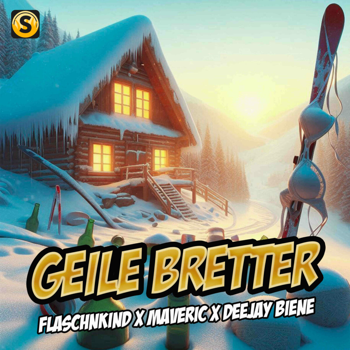 Pure Hüttengaudi: Flaschnkind x Maveric x Deejay Biene mit „Geile Bretter“
