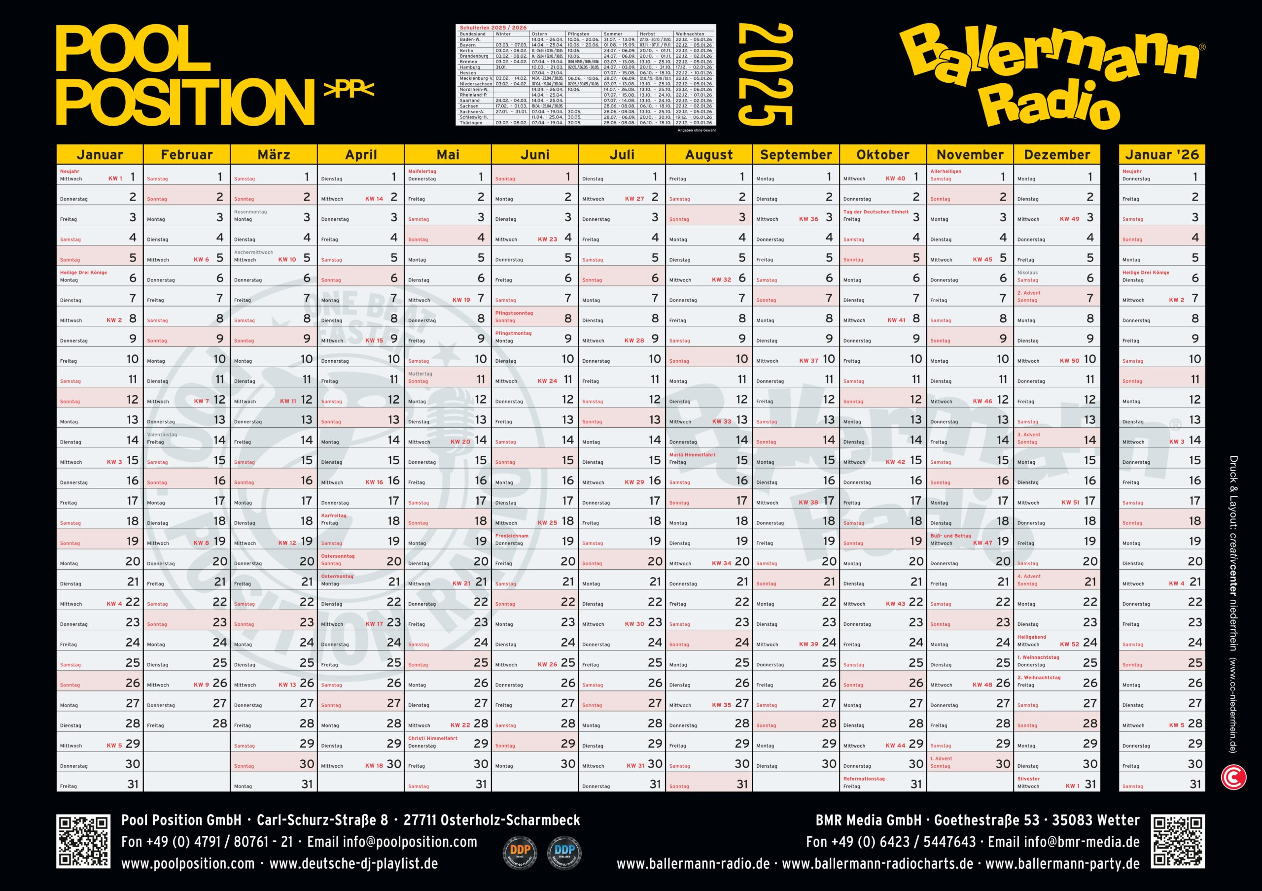 Wieder da! Das ist der neue Ballermann Radio Jahreskalender 2025