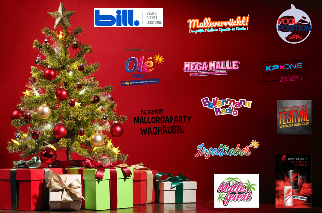 Ballermann Radio & Partner wünschen frohe Weihnachten!