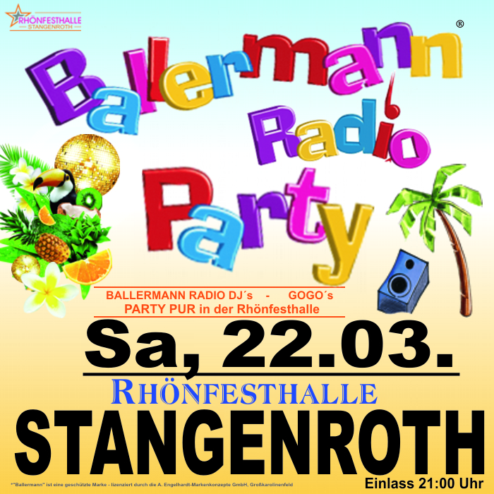 Absolutes Muss für Partygänger: Die legendäre Ballermann Party in Stangenroth