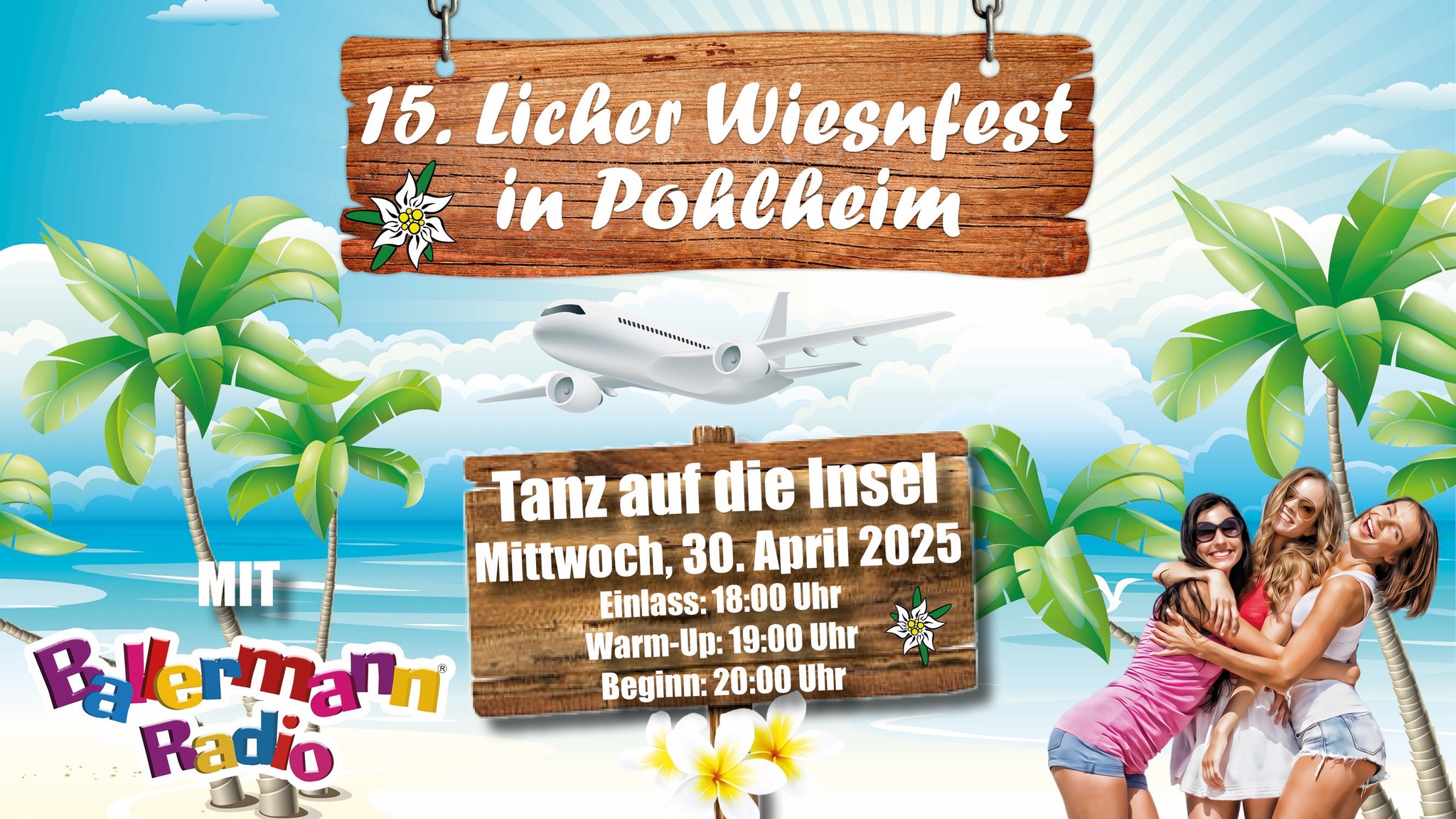„Tanz auf die Insel“ mit Ballermann Radio: „Kauft 10 Tickets, 2 gibt’s gratis dazu!“