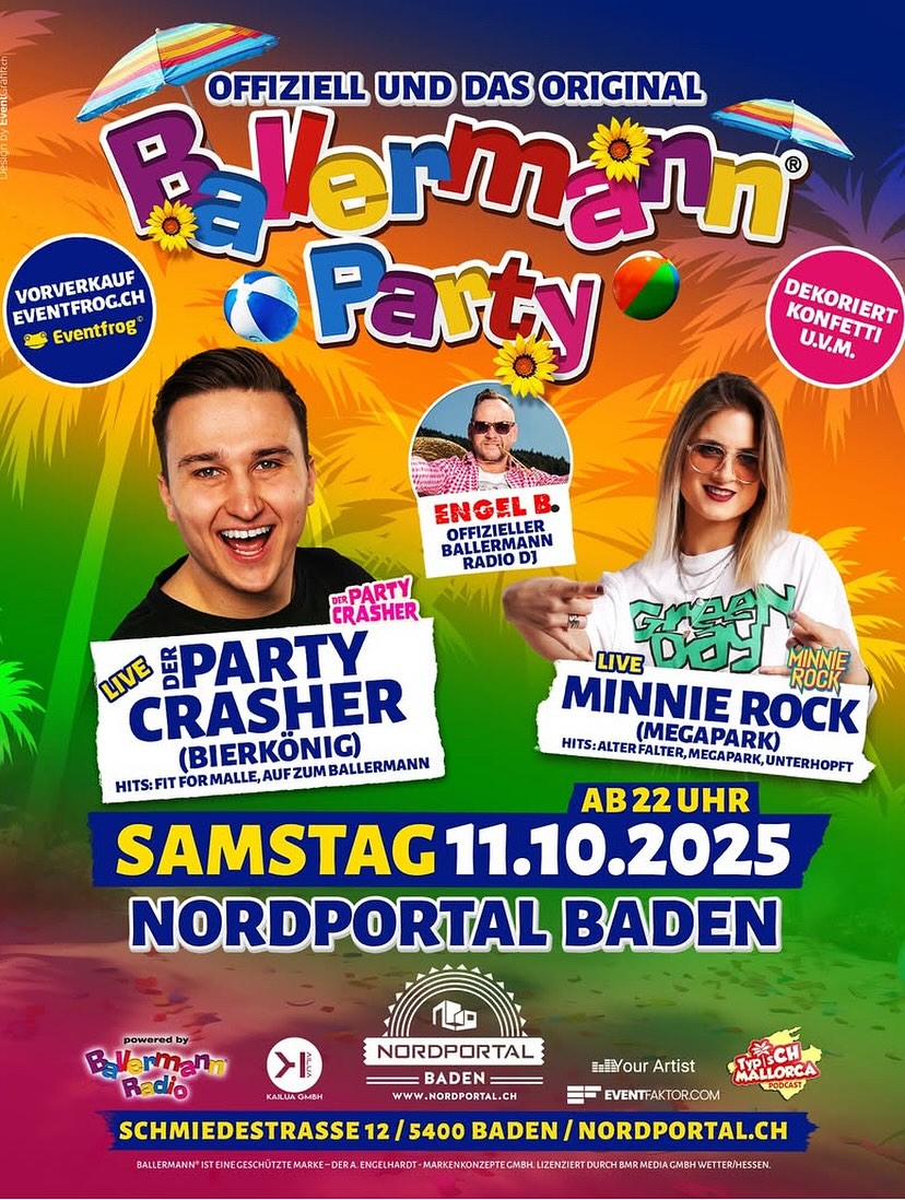 Abriss pur: Originale Ballermann Party im Nordportal Baden