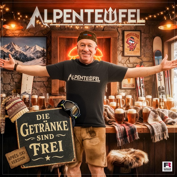 Hüttengaudi: Alpenteufel mit „Die Getränke sind frei (Après-Ski Version)“