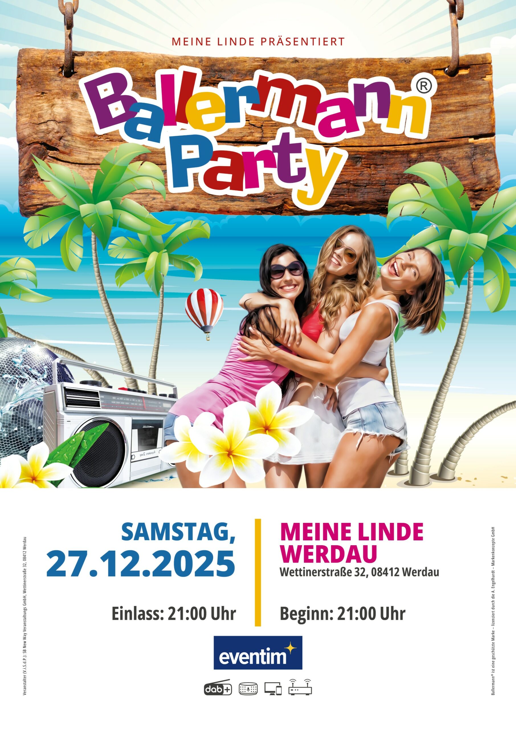 Werdau Goes Ballermann: „Meine Linde“ feiert Ballermann Party